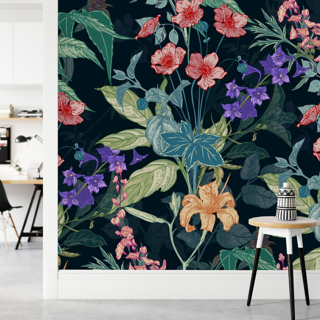 Forest Flowers Wallpaper uniQstiQ Murals