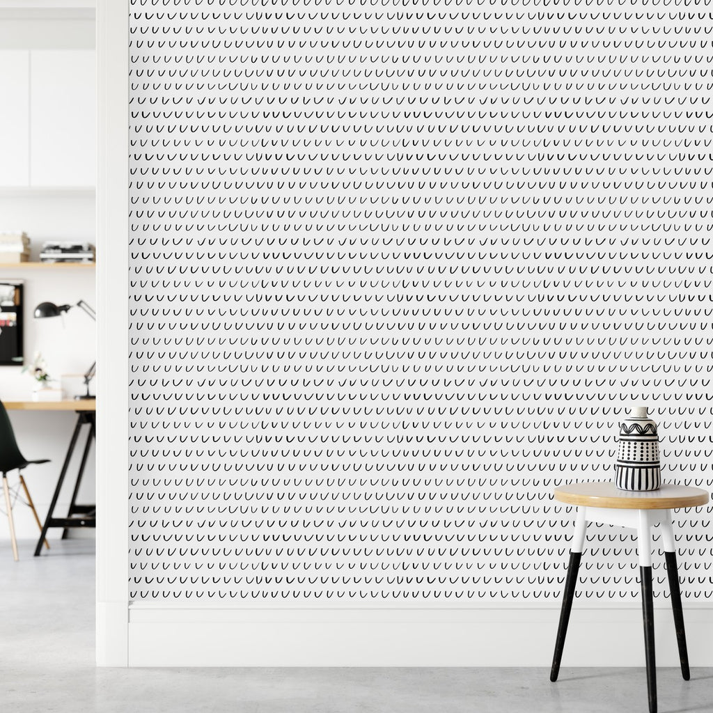 Black and White Design Wallpaper  uniQstiQ Geometric