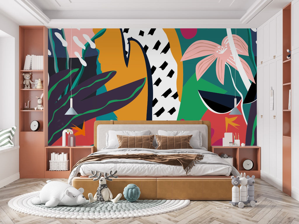 Brightly Abstract Pattern Wallpaper uniQstiQ Murals