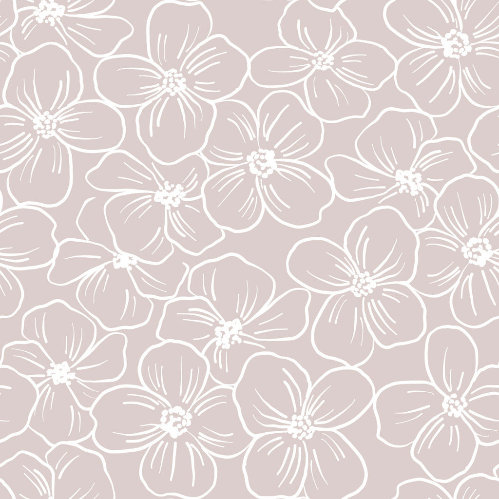 Beige  Floral Pattern Wallpaper  uniQstiQ Floral
