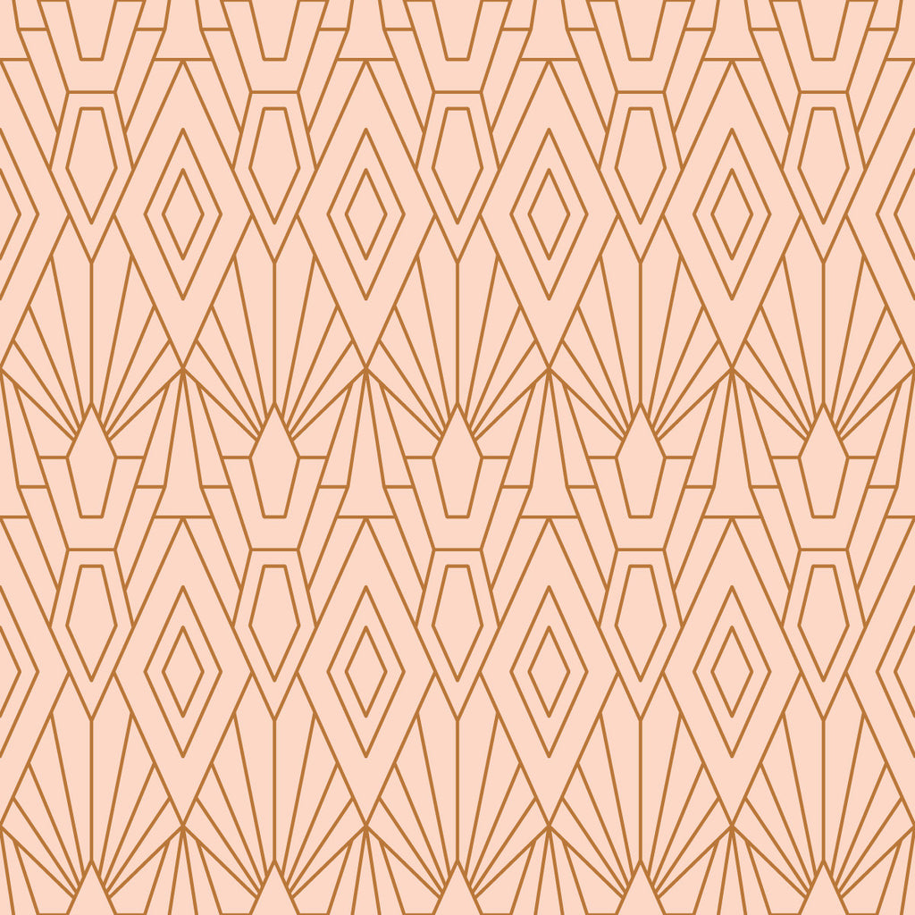 Beige Geometric Pattern Wallpaper uniQstiQ Geometric