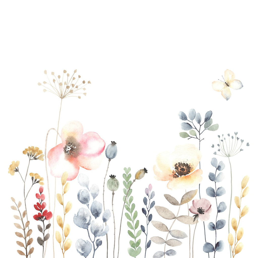 Watercolor Wildflowers Wallpaper