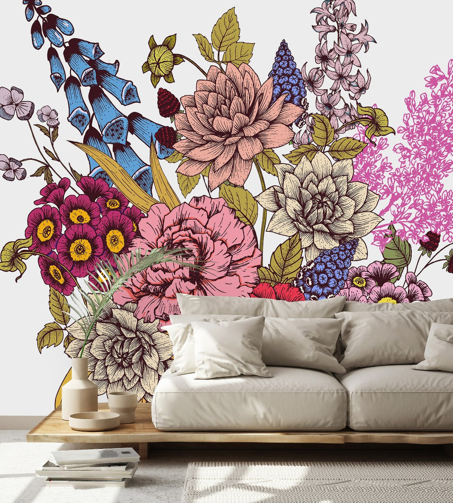 Floral Bouquet Wallpaper uniQstiQ Murals