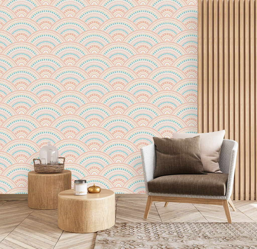 Pastel Color Pattern Wallpaper uniQstiQ Geometric