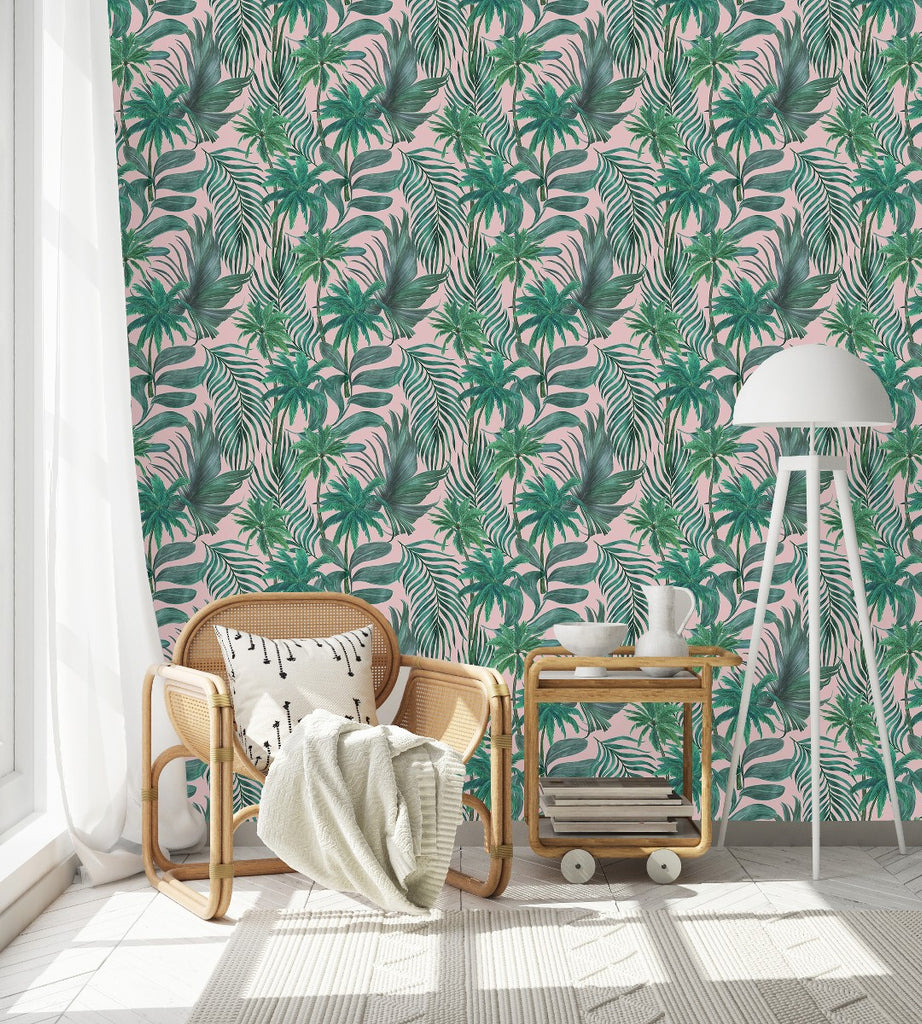 Green Plants and Palms Wallpaper uniQstiQ Tropical