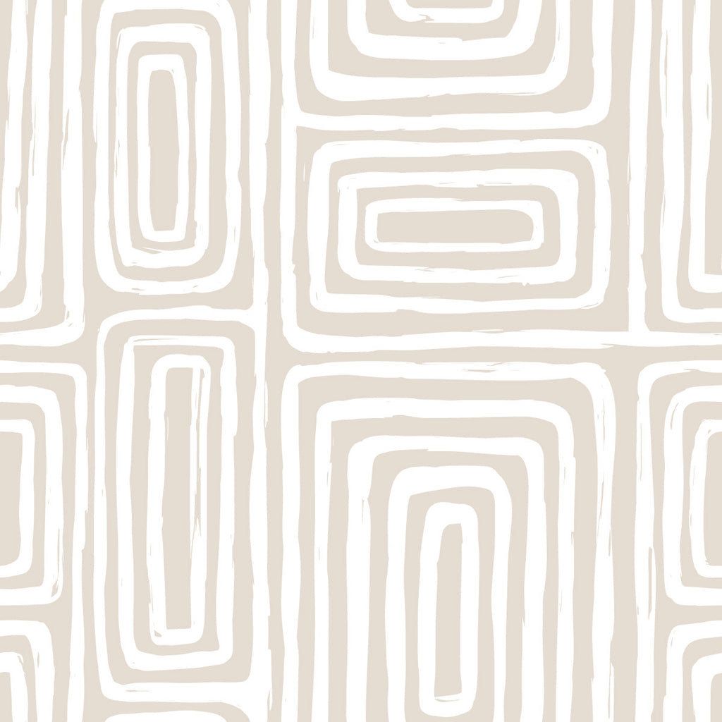 Beige Pattern Wallpaper uniQstiQ Geometric