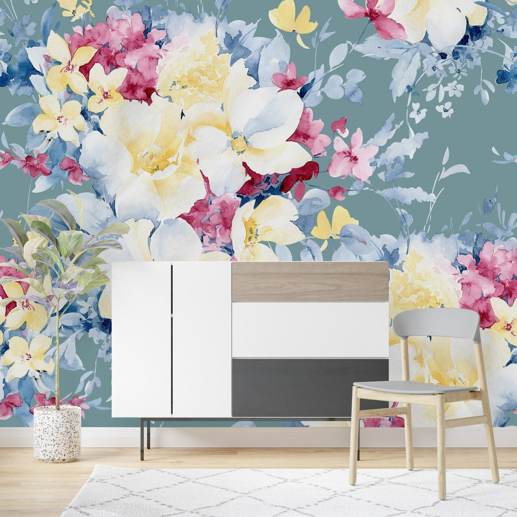 Floral Design Wallpaper  uniQstiQ Murals