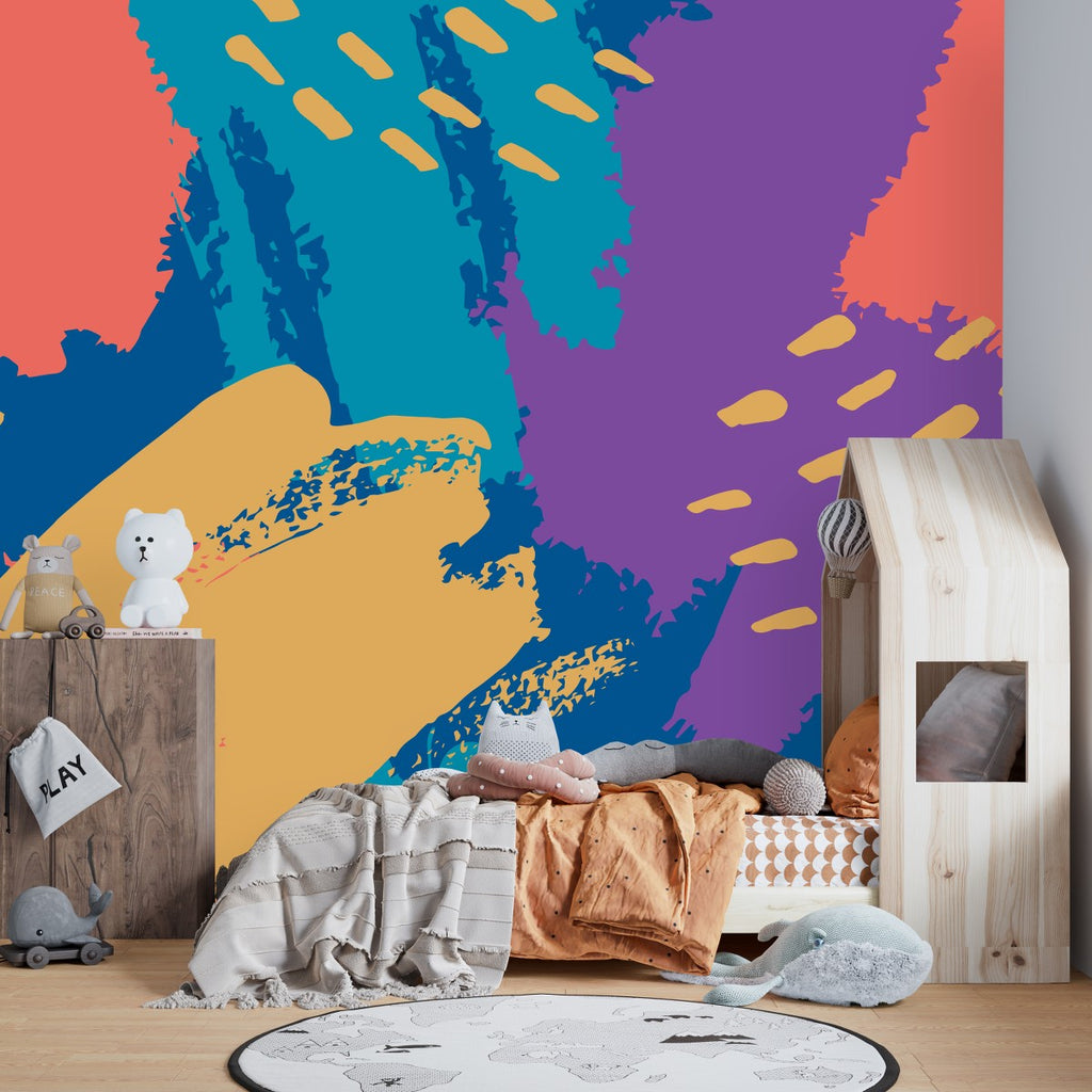 Brightly Abstract Pattern Wallpaper uniQstiQ Murals