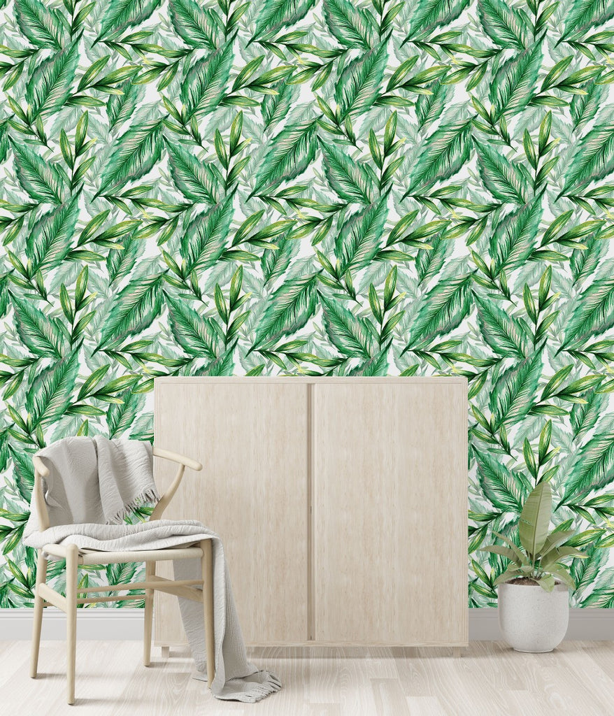 Green Plants Wallpaper uniQstiQ Tropical
