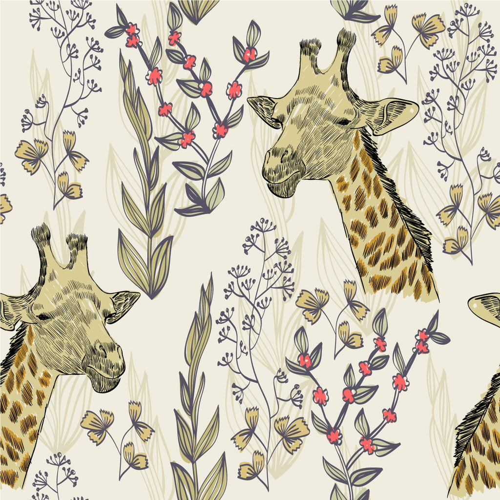 Giraffe Pattern Wallpaper uniQstiQ Kids