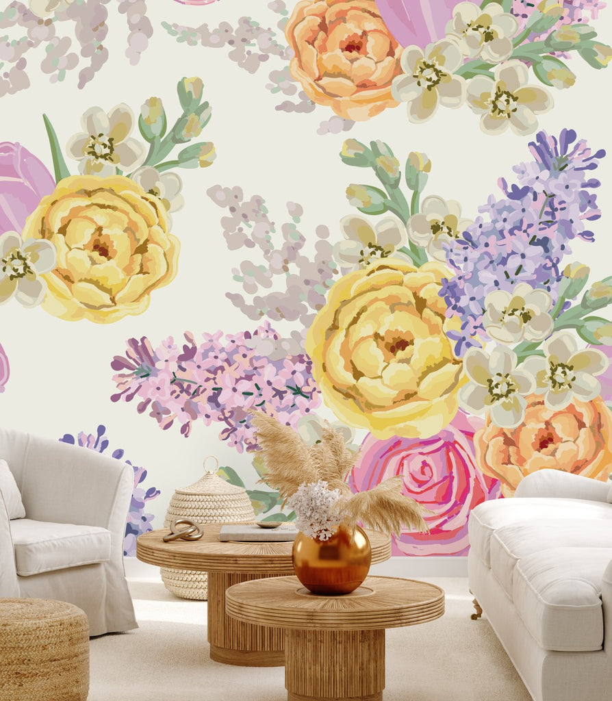 Spring Flowers Wallpaper uniQstiQ Murals