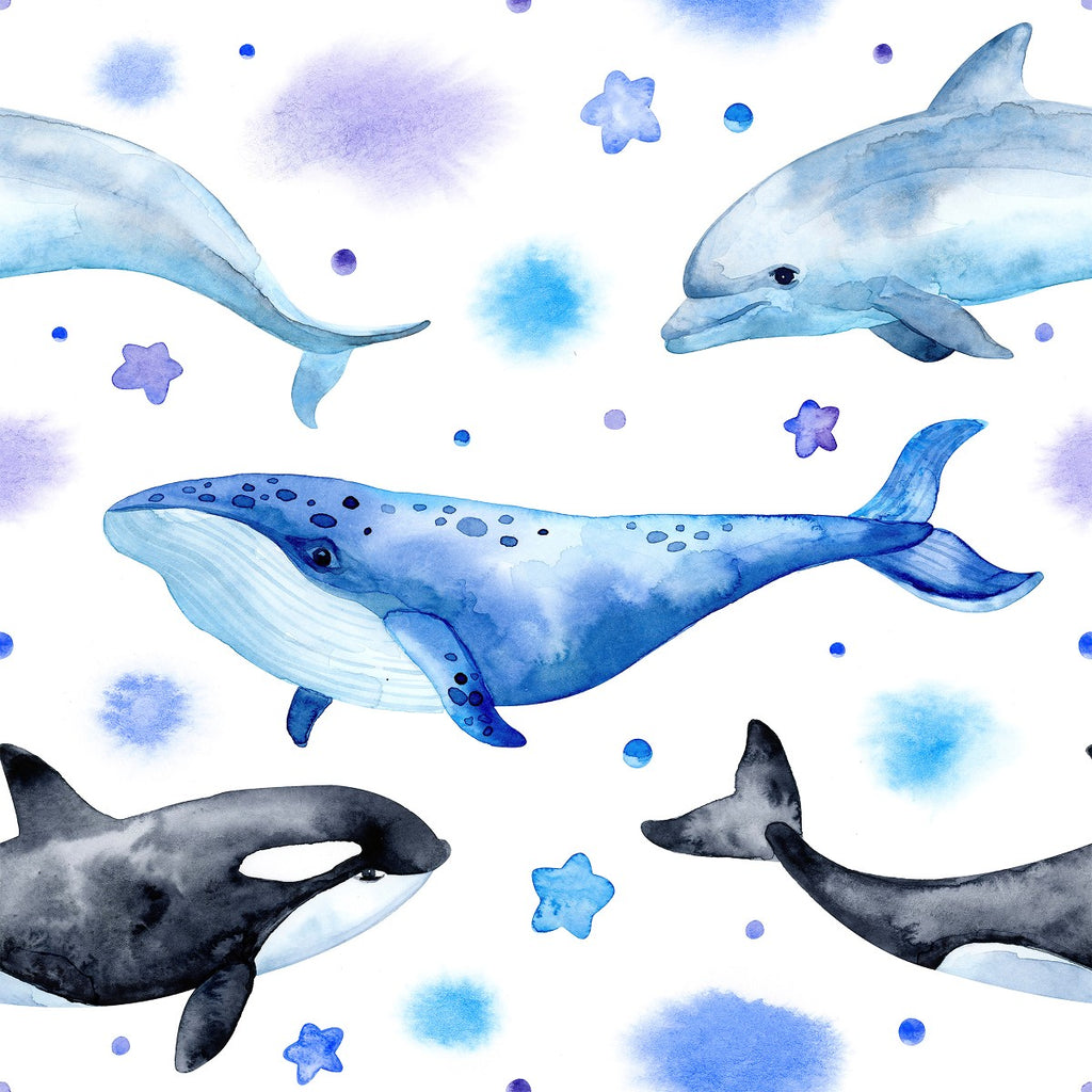 Whales Wallpaper  uniQstiQ Kids