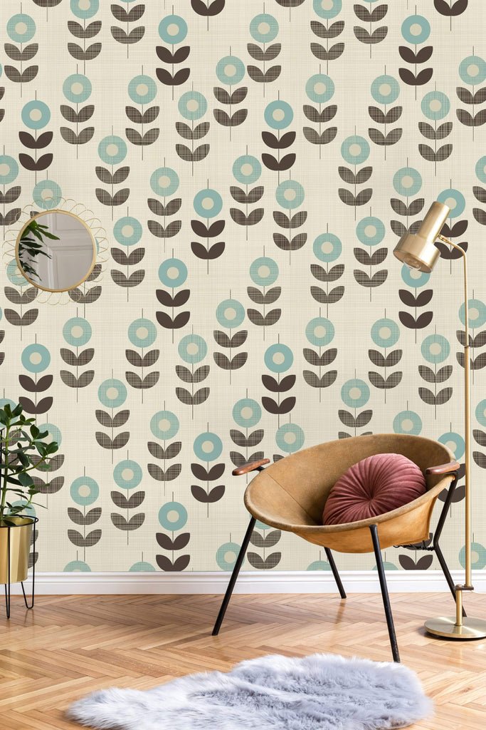 uniQstiQ Floral Abstract Floral Pattern Wallpaper Wallpaper