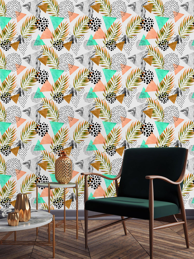 uniQstiQ Tropical Abstract Tropical Leaves Wallpaper Wallpaper