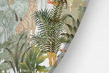 African Animals Printed Transparent Acrylic Circle - uniqstiq