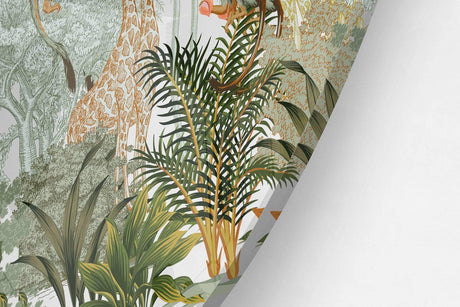 African Animals Printed Transparent Acrylic Circle - uniqstiq