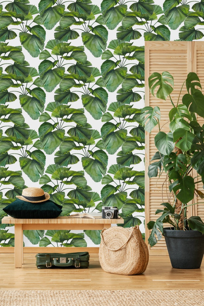Green Leaves Wallpaper  uniQstiQ Botanical