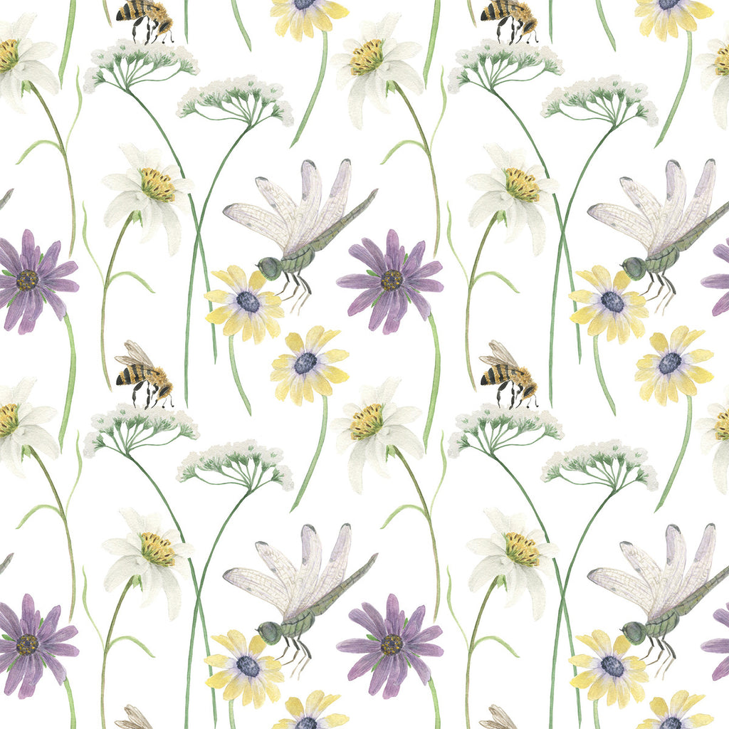 Flowers and Insects Wallpaper uniQstiQ Floral