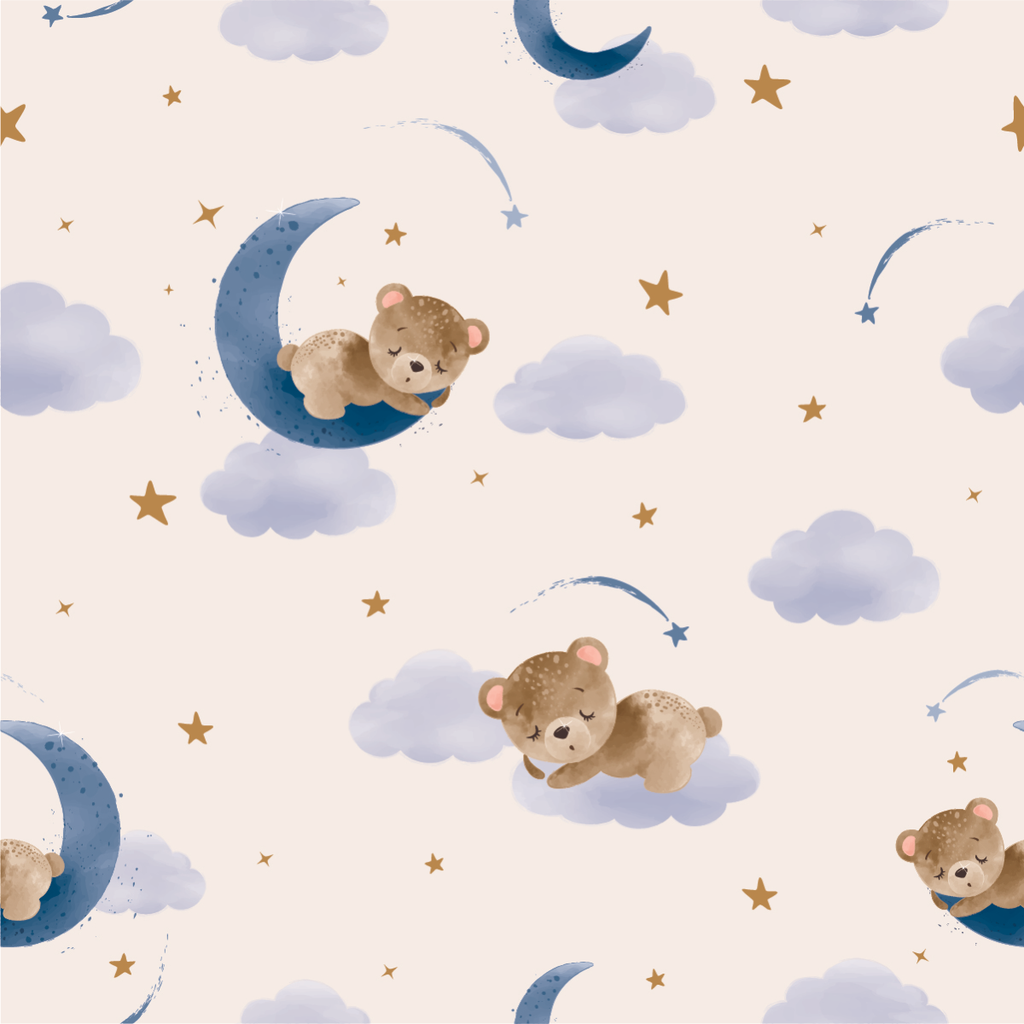 Bears on Clouds Wallpaper uniQstiQ Kids