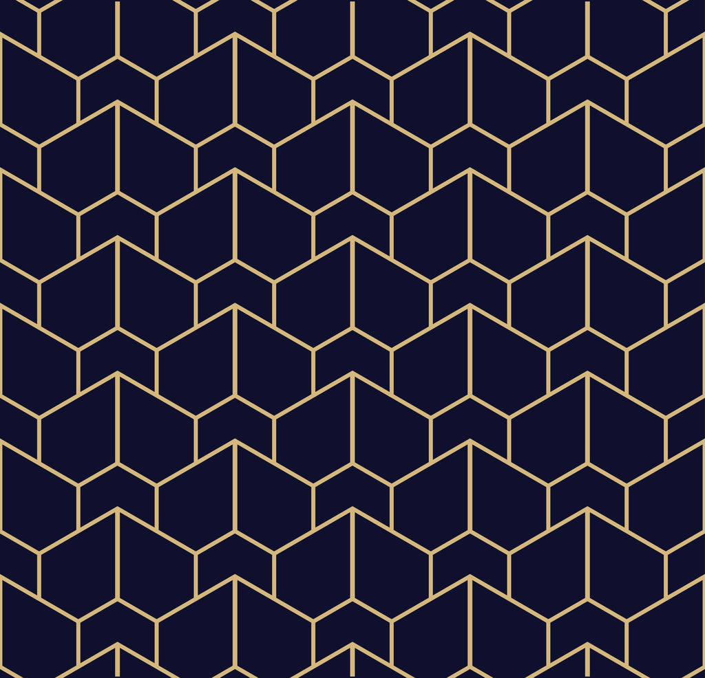 uniQstiQ Geometric Blue Black Texture Wallpaper Wallpaper