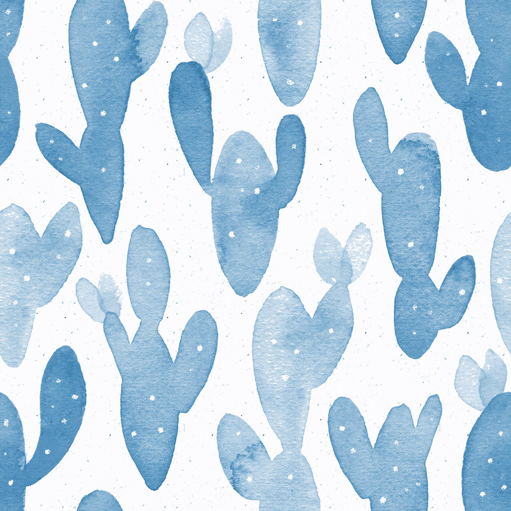 uniQstiQ Tropical Blue Cactus Wallpaper Wallpaper