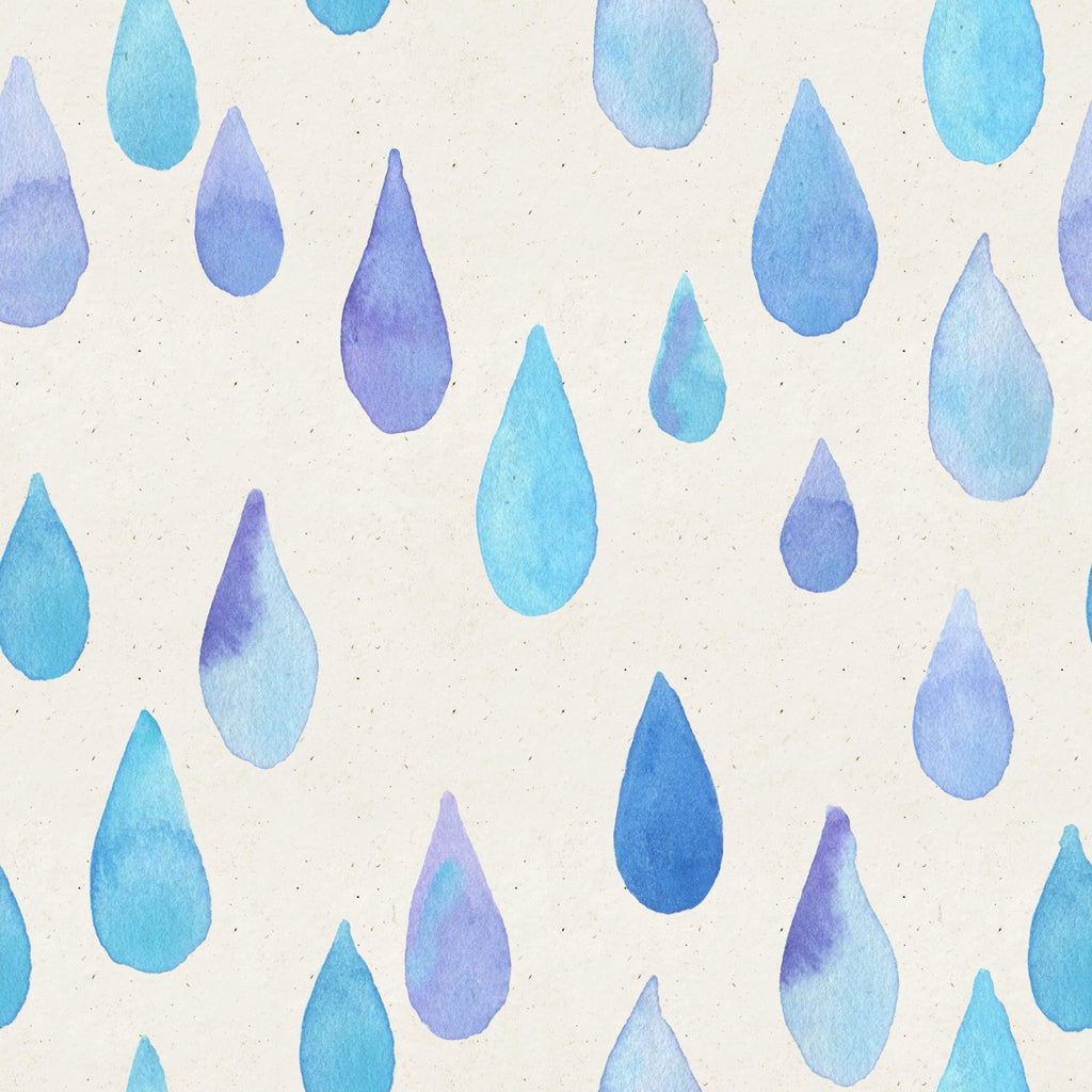 Blue Water Drops Wallpaper buy at the best price with delivery – uniqstiq
