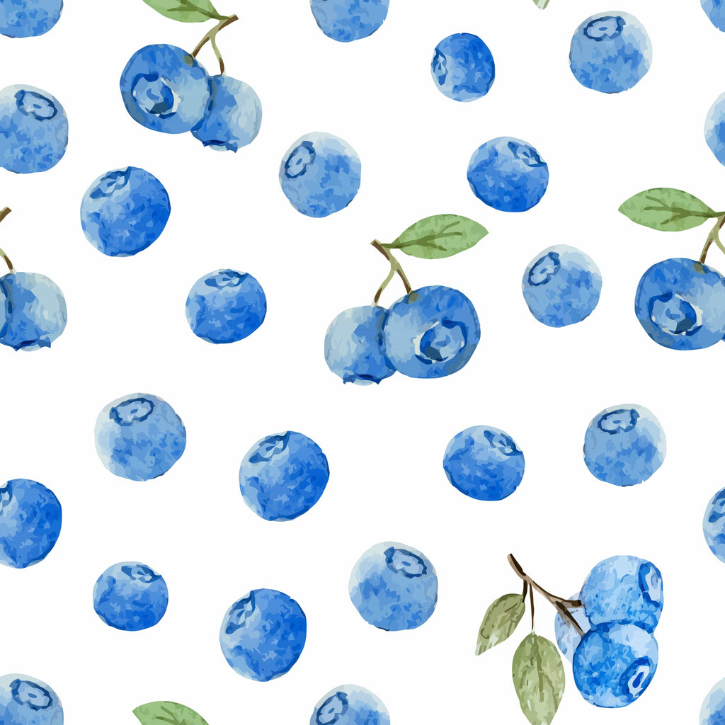 uniQstiQ Kids Blueberries Pattern Wallpaper Wallpaper