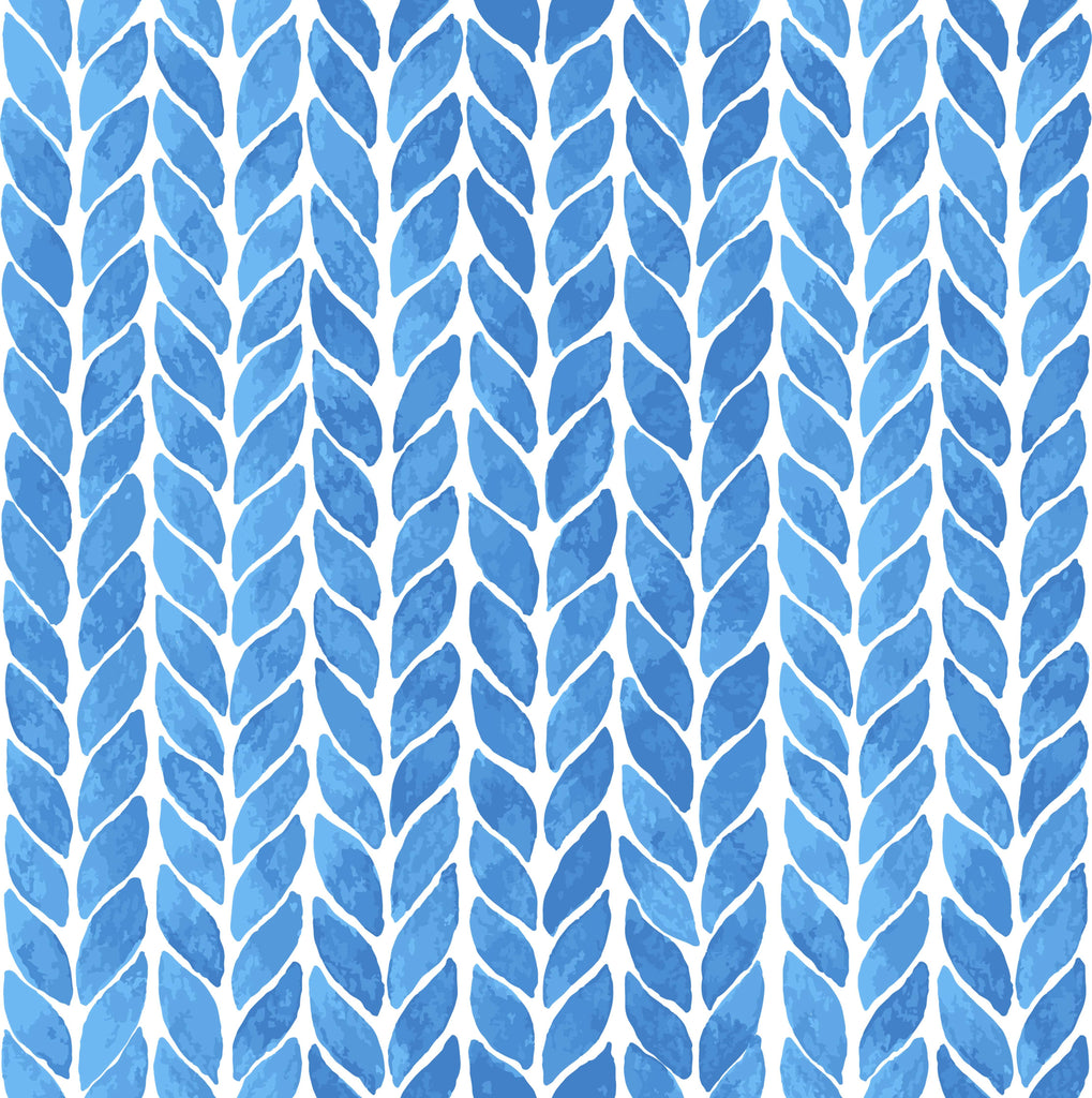 uniQstiQ Geometric Braid Lines in Blue Wallpaper Wallpaper