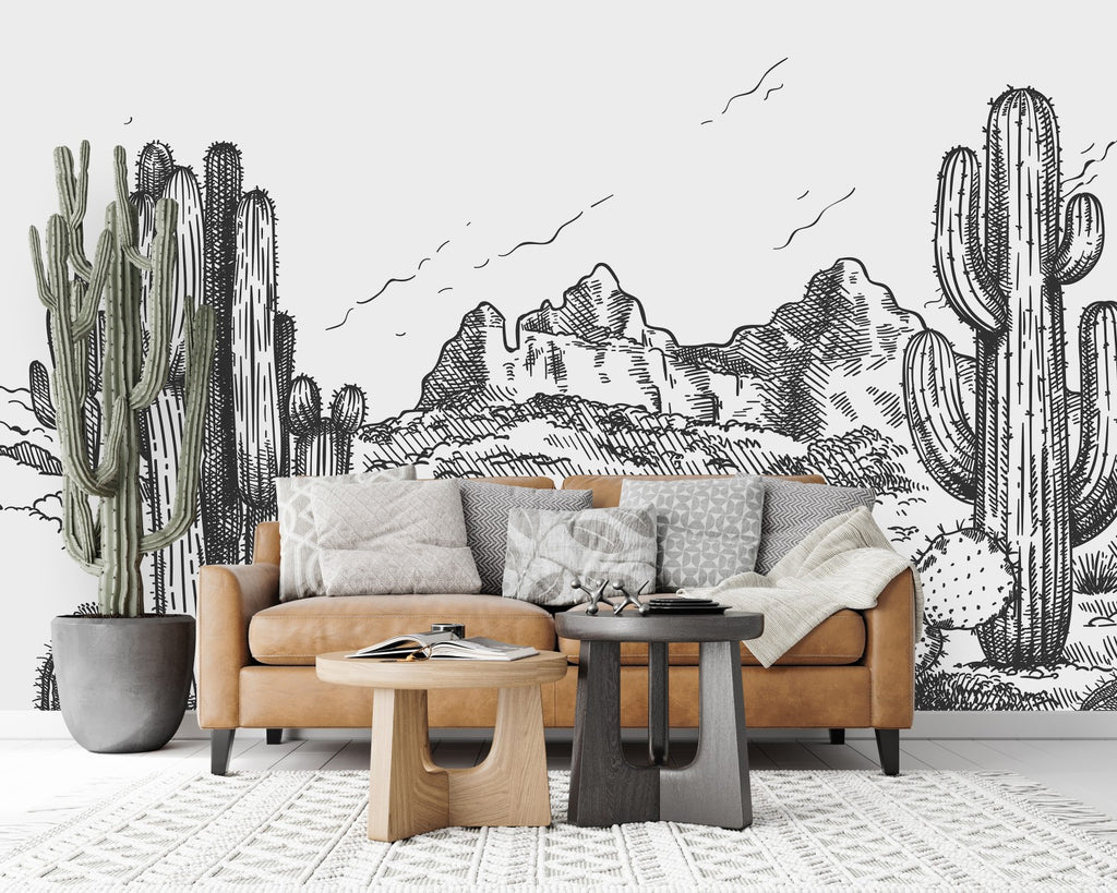 Cactus Pattern Wallpaper uniQstiQ Long Murals