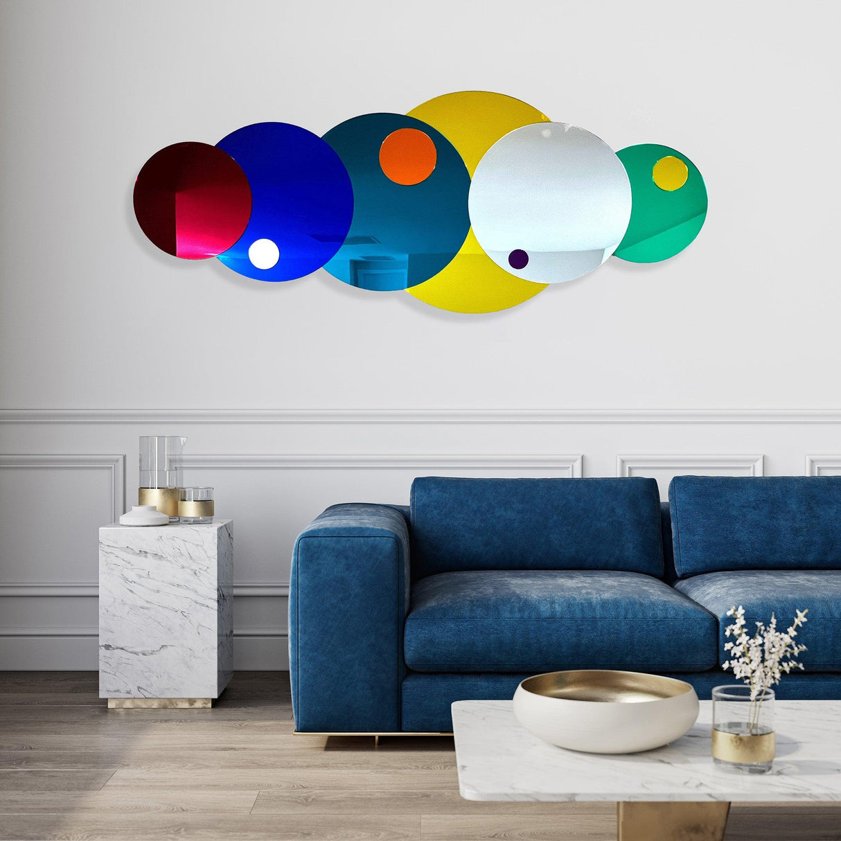 extra-large-wall-art-mirrored-acrylic-art-wall-art-made-in-usa-luxury-gift-mirror-wall-decor-wall-sculpture-circle-mirrors