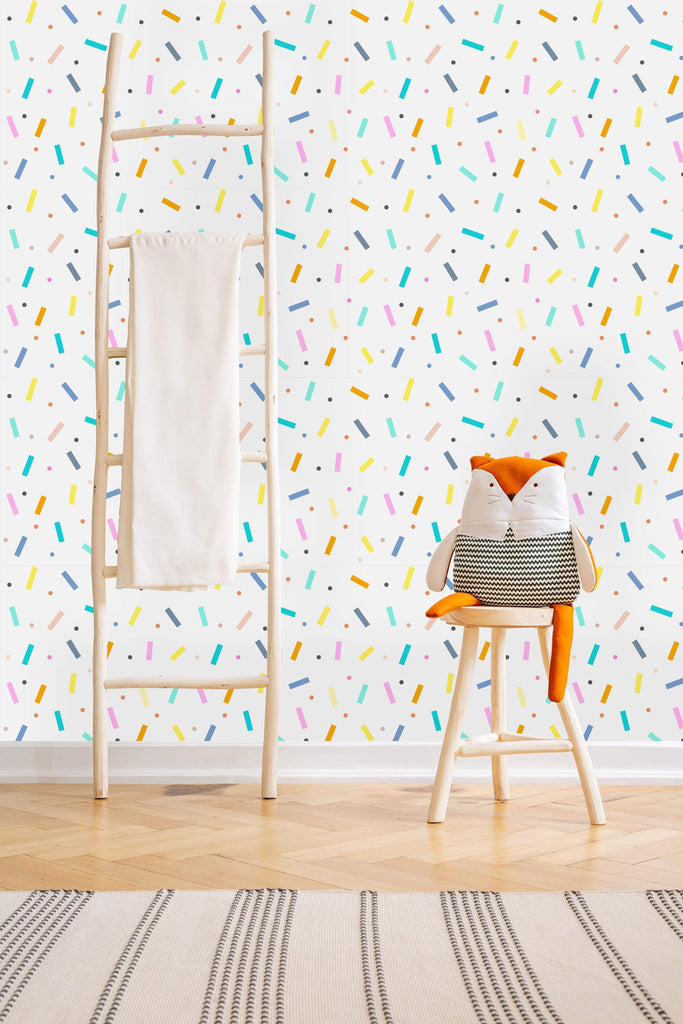 uniQstiQ Kids Colorful Sticks Wallpaper Wallpaper