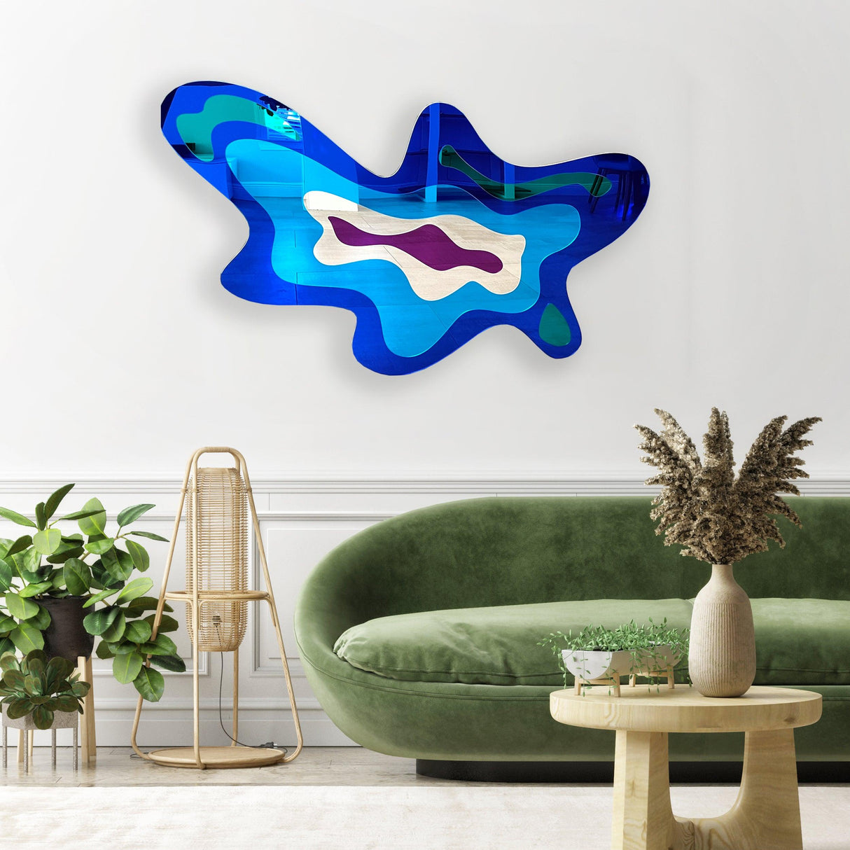 extra-large-wall-art-mirrored-acrylic-art-made-in-usa-luxury-gift-mirror-wall-decor-wall-sculpture-abstract-wall-decor-blob-art