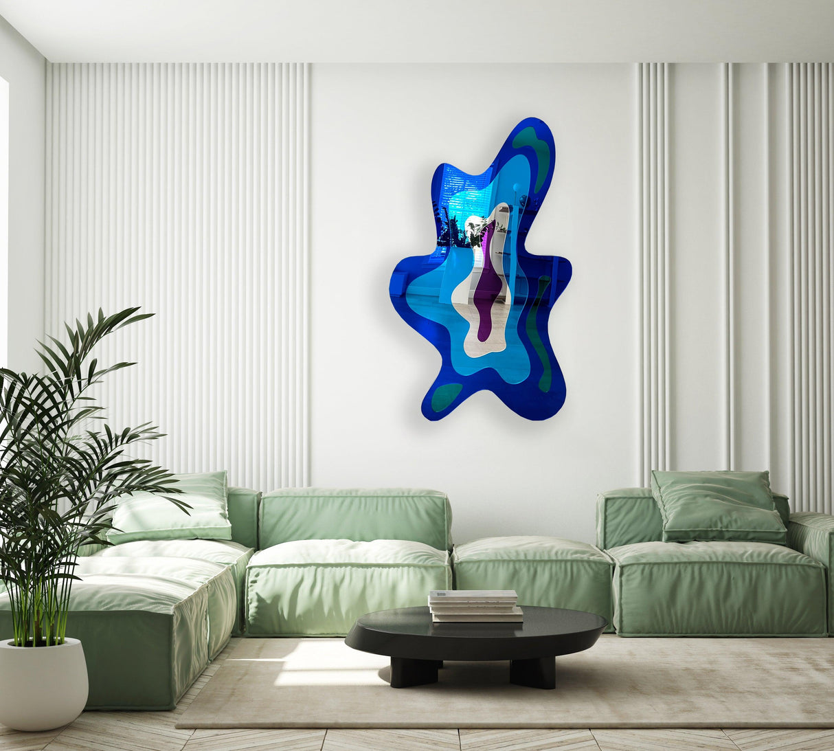 extra-large-wall-art-mirrored-acrylic-art-made-in-usa-luxury-gift-mirror-wall-decor-wall-sculpture-abstract-wall-decor-blob-art