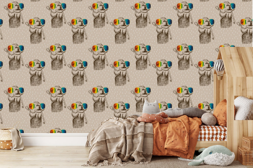 Camels Pattern Wallpaper uniQstiQ Kids