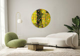 Dark Fields Flowers Mirrored Acrylic Circles Contemporary Home DǸcor Printed acrylic 