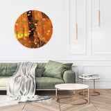 Dark Fields Flowers Mirrored Acrylic Circles Contemporary Home DǸcor Printed acrylic 