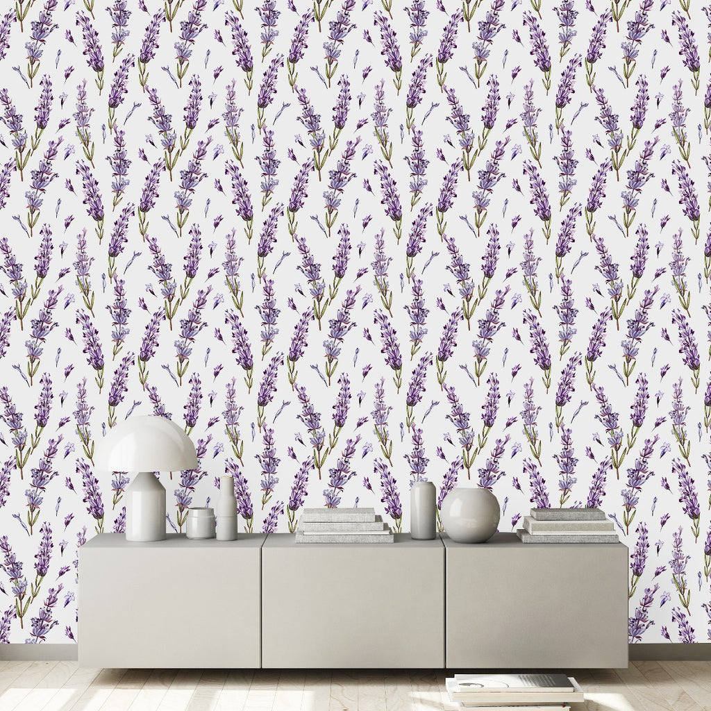 Little Purple Flowers Wallpaper uniQstiQ Floral