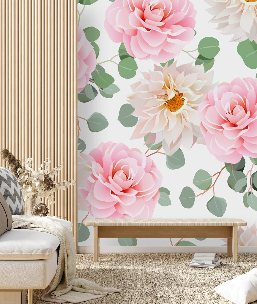 Gentle Pink Flowers Wallpaper