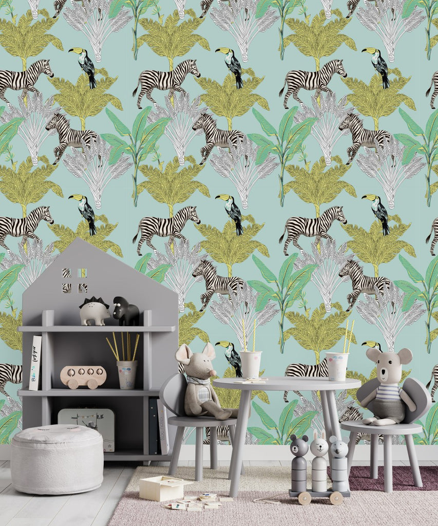 Zebra Pattern Wallpaper uniQstiQ Tropical