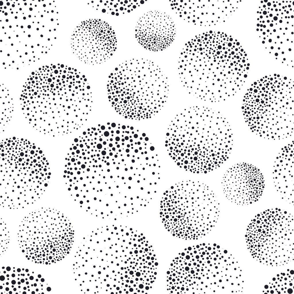 Black Dot's Circles Wallpaper  uniQstiQ Geometric