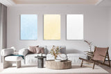 Feathers Pattern Set of 3 Prints Modern Wall Art Modern Artwork Image 1