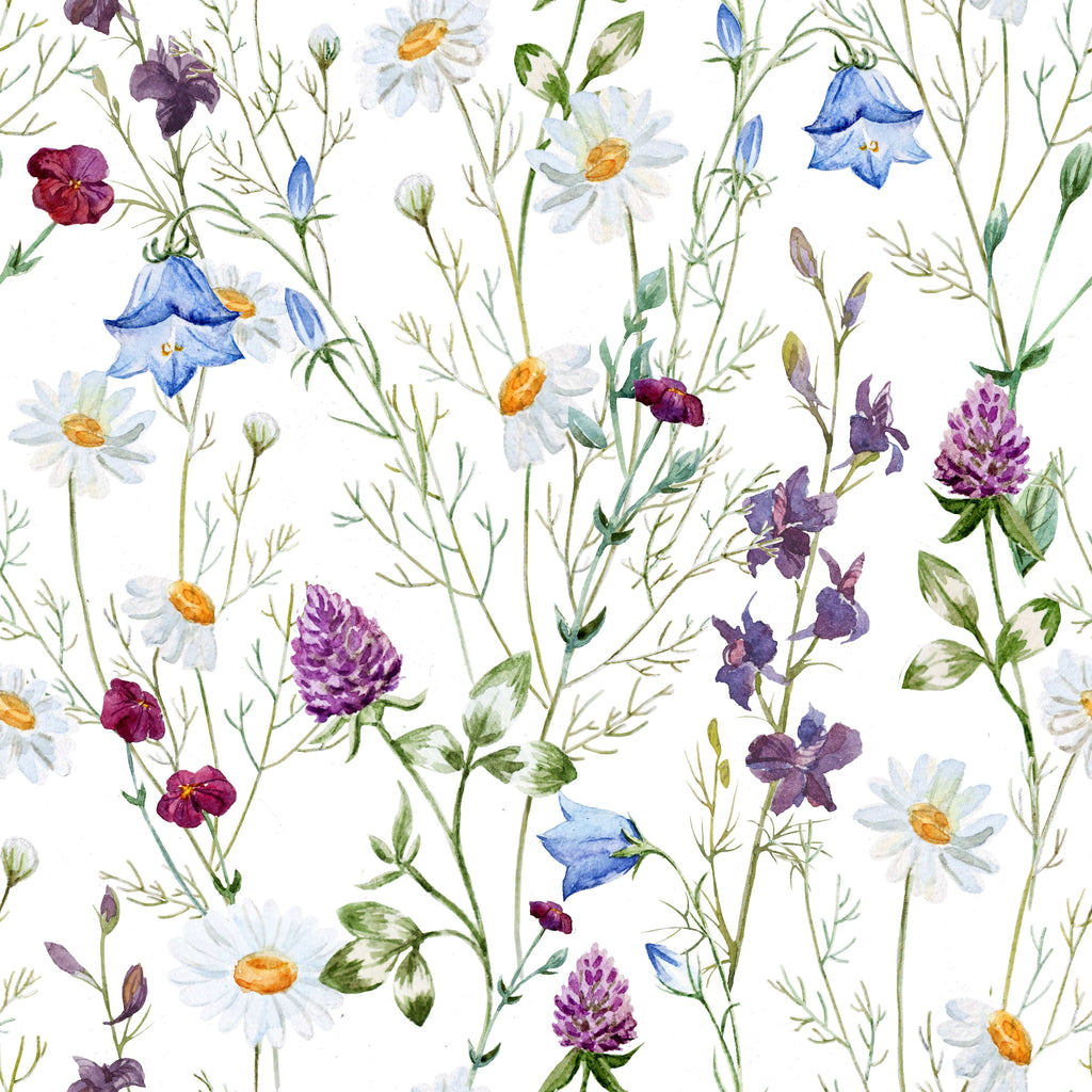 uniQstiQ Botanical Field Flowers Wallpaper Wallpaper