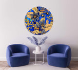 Flowers and Berries Mirrored Acrylic Circles Contemporary Home DǸcor Printed acrylic 