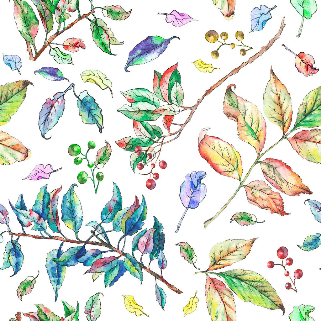 Multicolored Leaves Wallpaper uniQstiQ Botanical