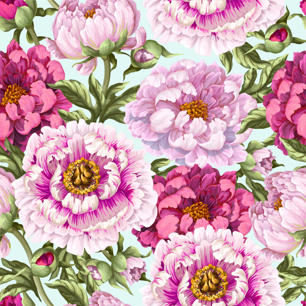 Large Pink Flowers Wallpaper uniQstiQ Murals