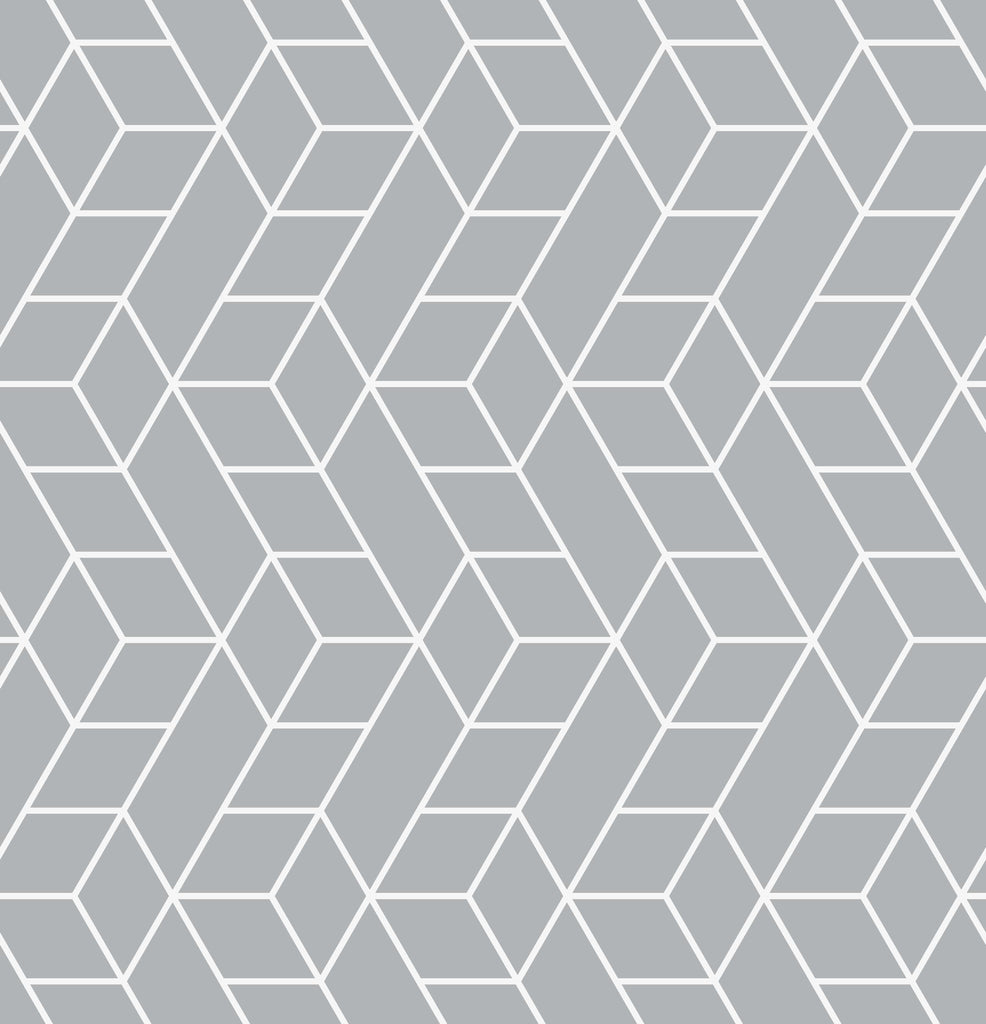uniQstiQ Geometric Gray Geometric Pattern Wallpaper Wallpaper