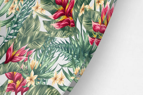 Green Leaves Printed Transparent Acrylic Circle - uniqstiq