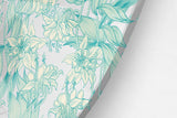 Green Narcissus Printed Transparent Acrylic Circle - uniqstiq