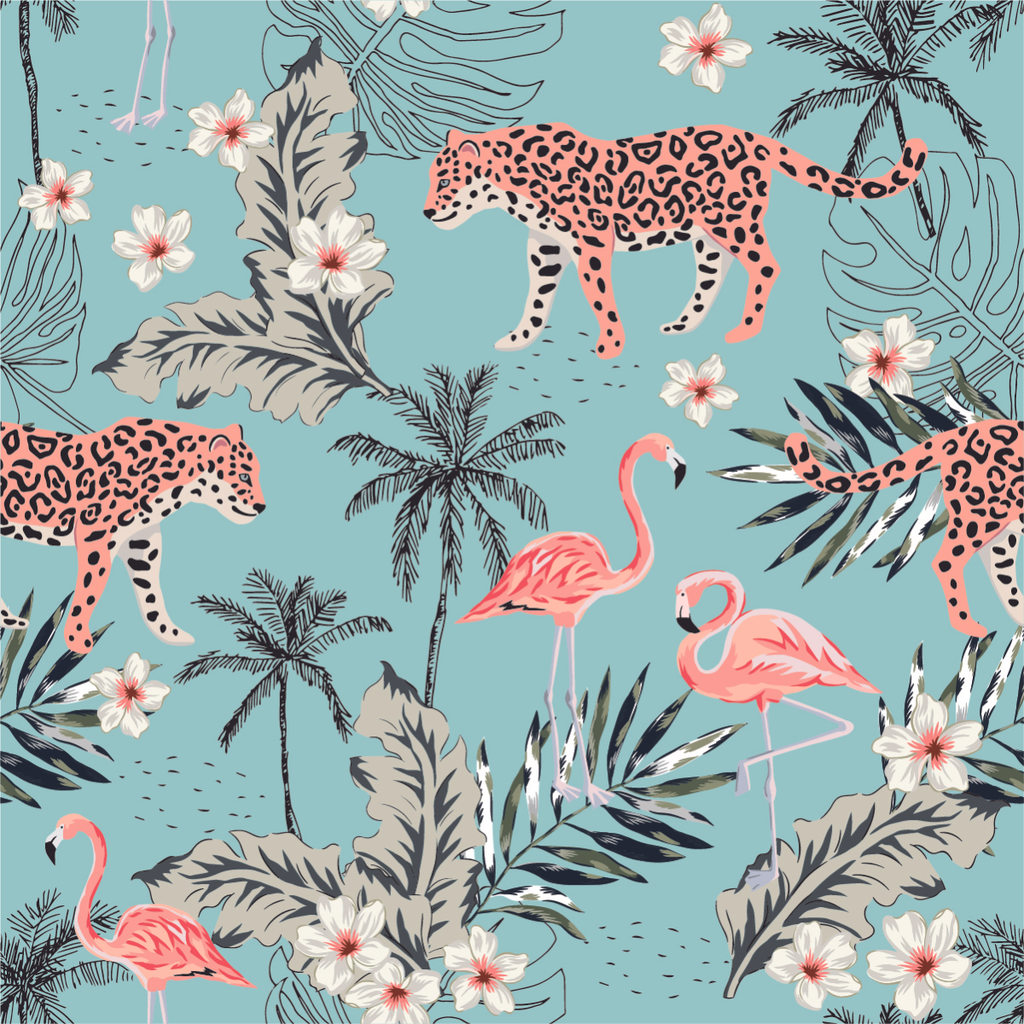 Leopard Pattern Wallpaper uniQstiQ Tropical