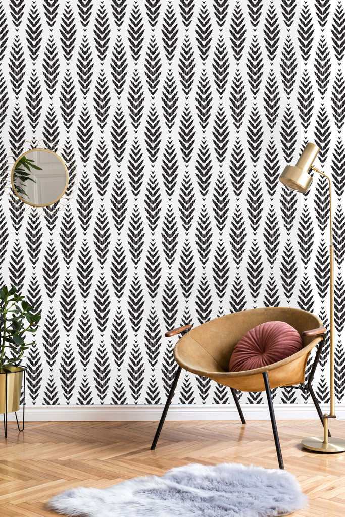 uniQstiQ Geometric Herringbone Seamless Pattern Wallpaper Wallpaper